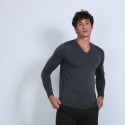 Pull col V en laine mérinos - Badyss