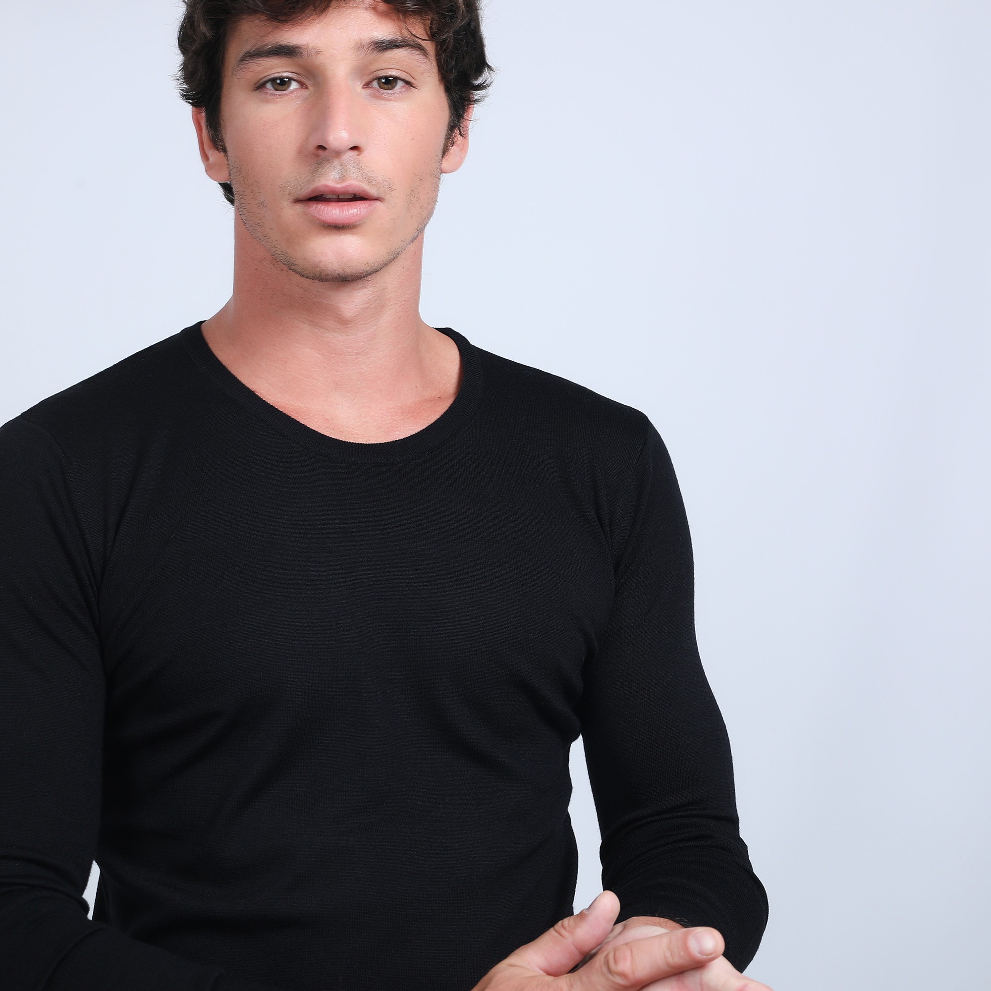 Pull col rond en laine mérinos - Bardem