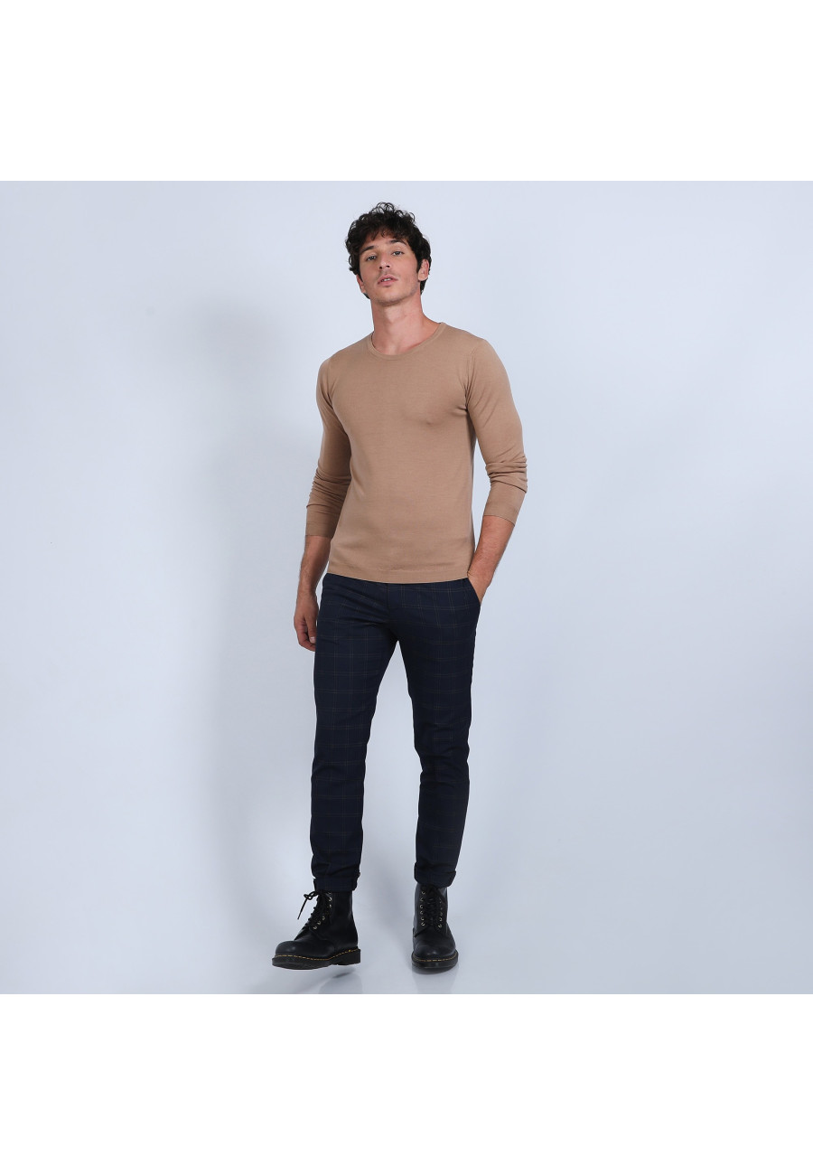 Suéter de lã merino com gola redonda - Eddie