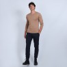 Pull col rond en laine mérinos - Bardem 6630 camel - 88 camel