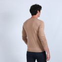 Pull col rond en laine mérinos - Bardem 6630 camel - 88 camel
