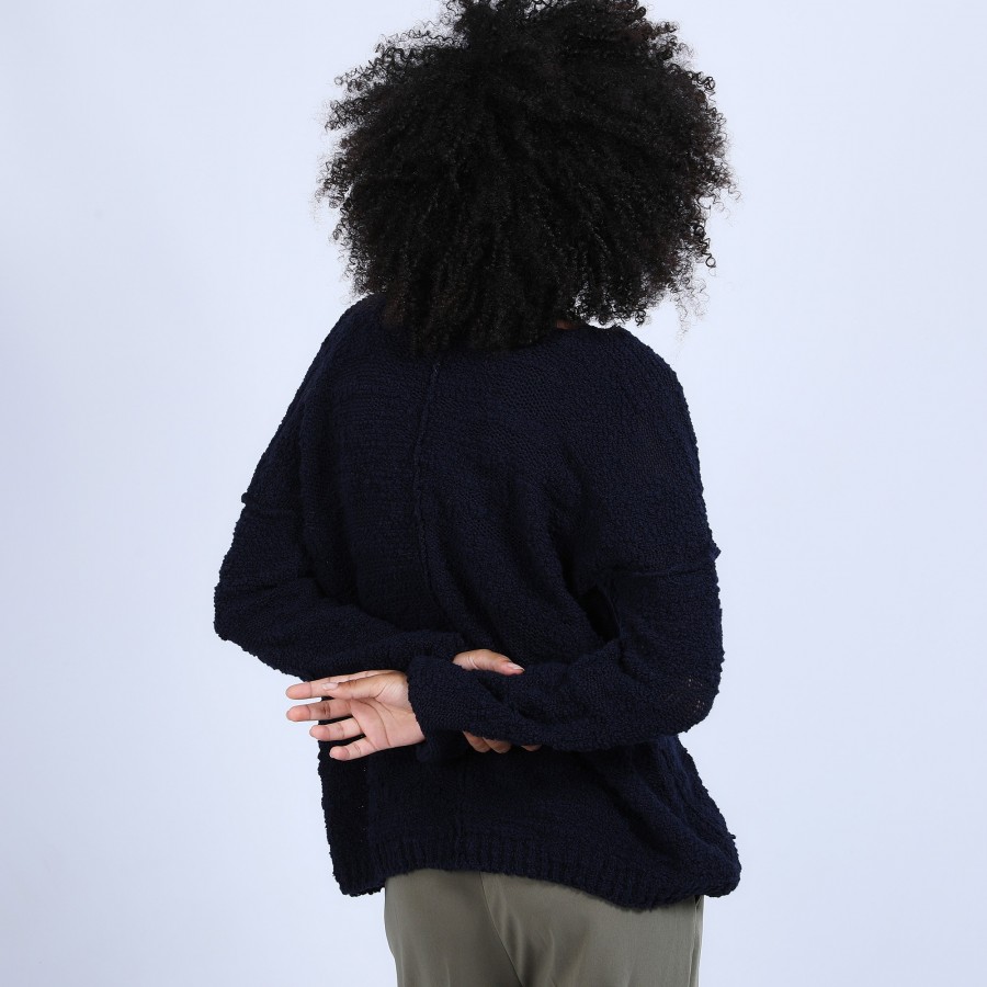 Oversized V-neck jumper - Sari