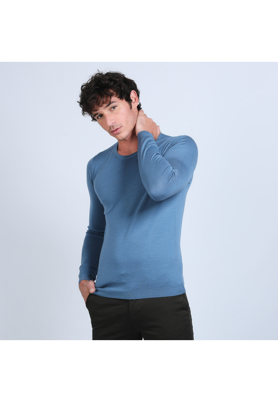 Pull col rond en laine mérinos - Bardem