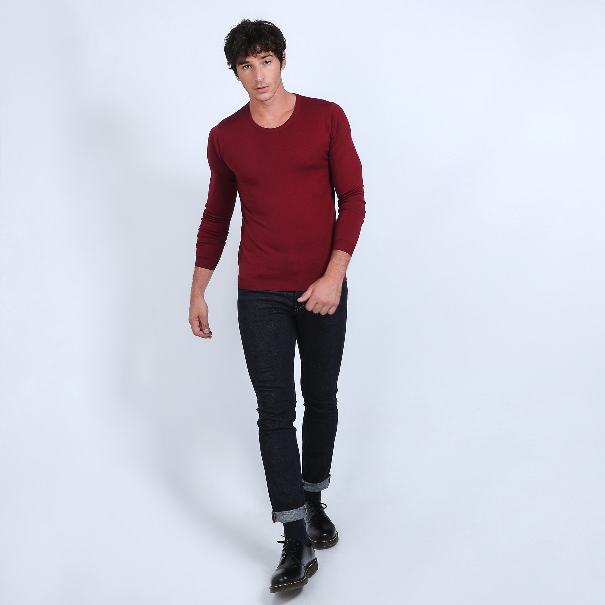 Pull col rond en laine mérinos - Bardem