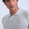 Pull col polo en laine mérinos - Beni 6612 gris clair - 11 gris clair