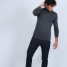 Pull col roulé en laine mérinos - Berry 6611 gris anthracite - 10 gris foncé