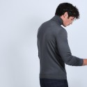 Pull col roulé en laine mérinos - Berry 6611 gris anthracite - 10 gris foncé
