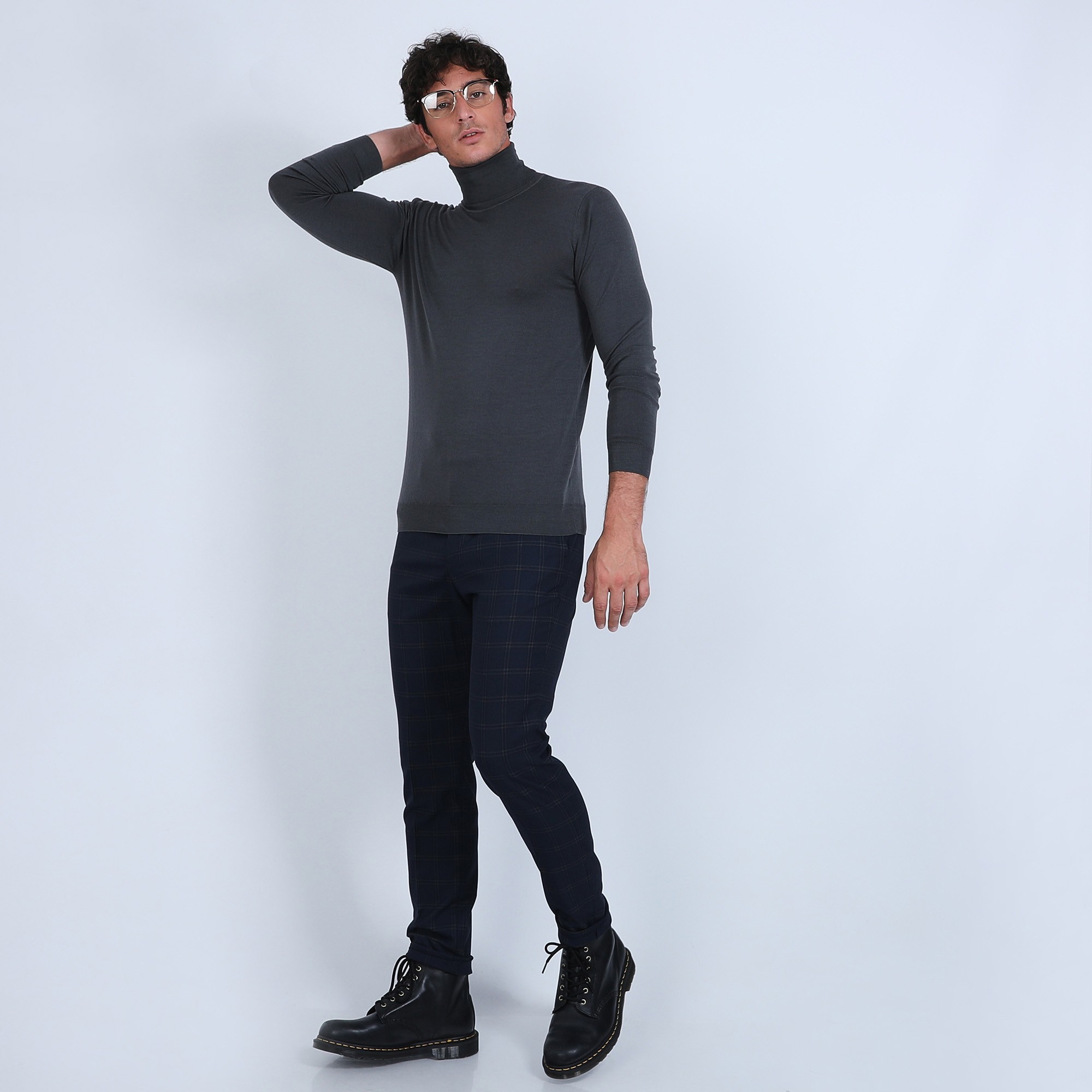 Pull col roulé en laine mérinos - Berry