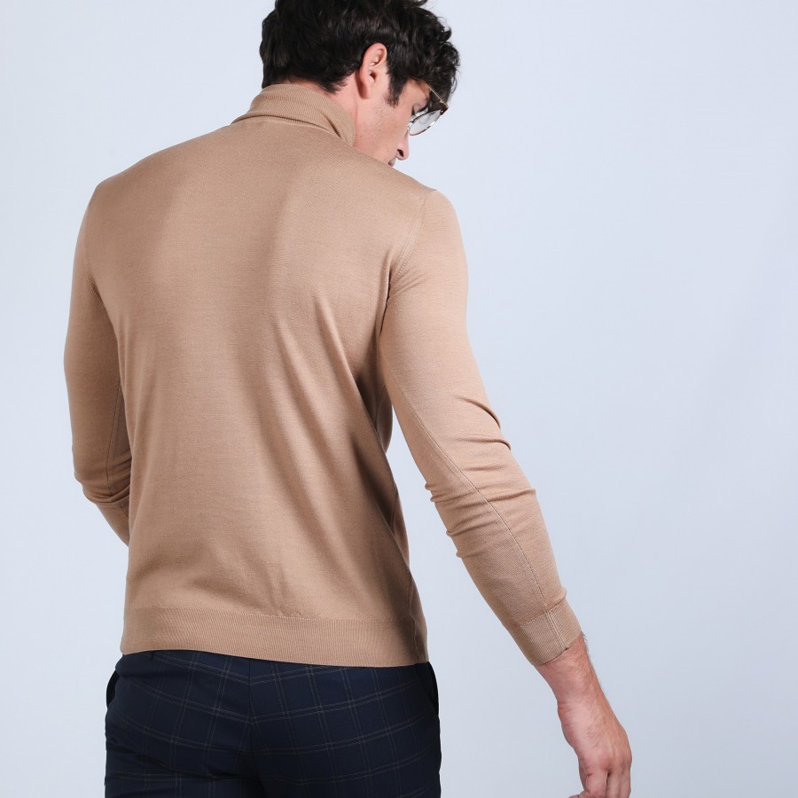 Suéter de gola alta de lã merino - Finlay