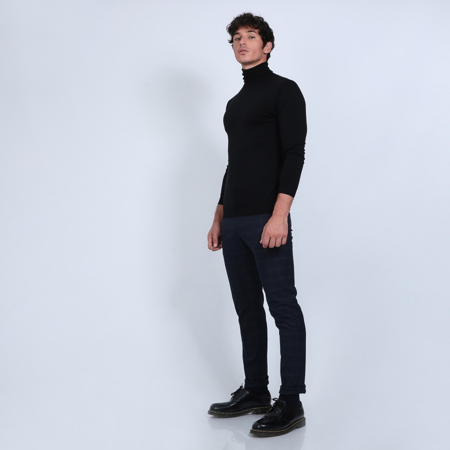 Roll-neck jumper in merino wool - Enzo