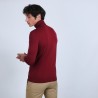 Pull col roulé en laine mérinos - Berry 6681 rouge - 51 bordeaux