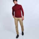 Pull col roulé en laine mérinos - Berry