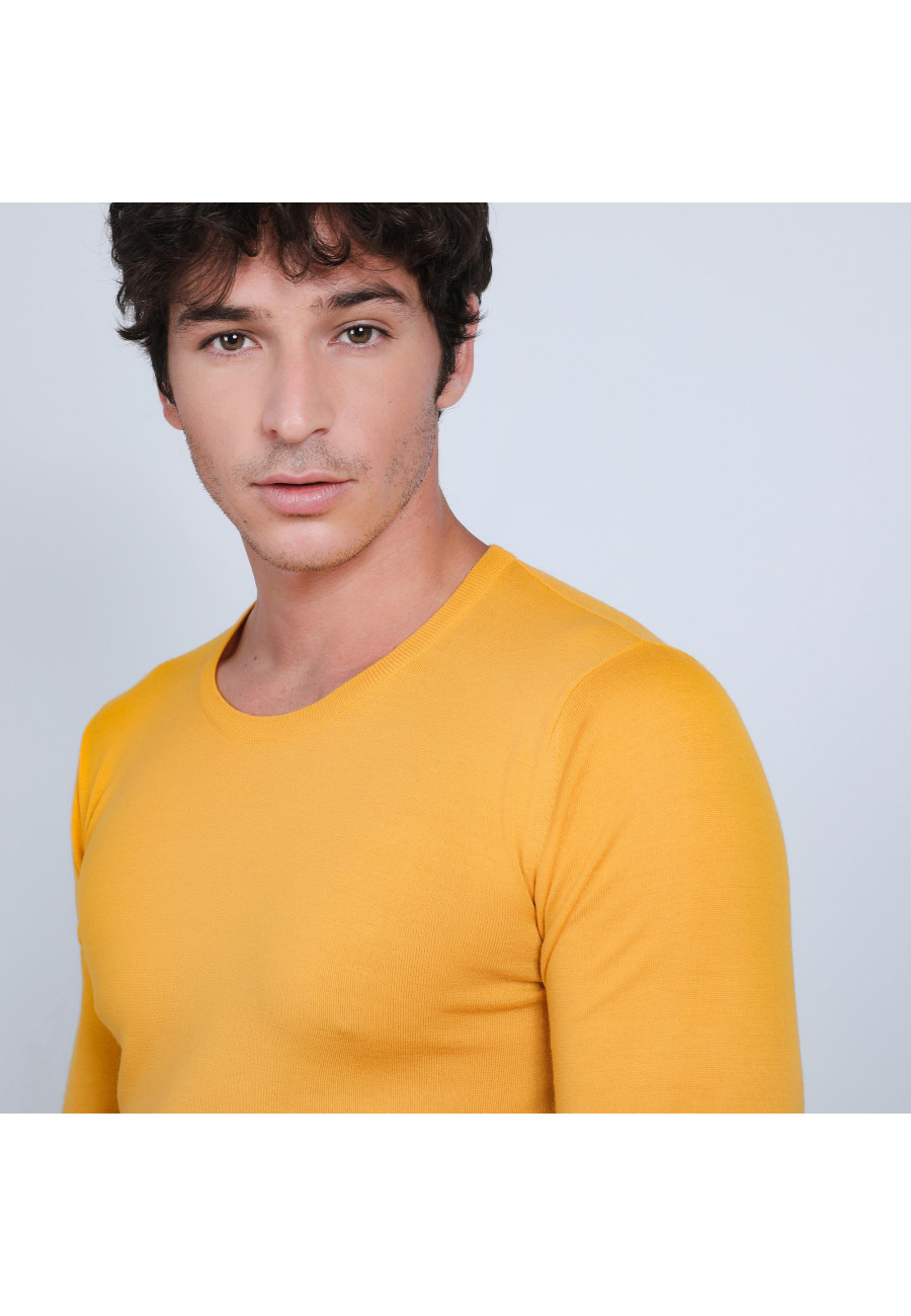 Suéter de lã merino com gola redonda - Eddie