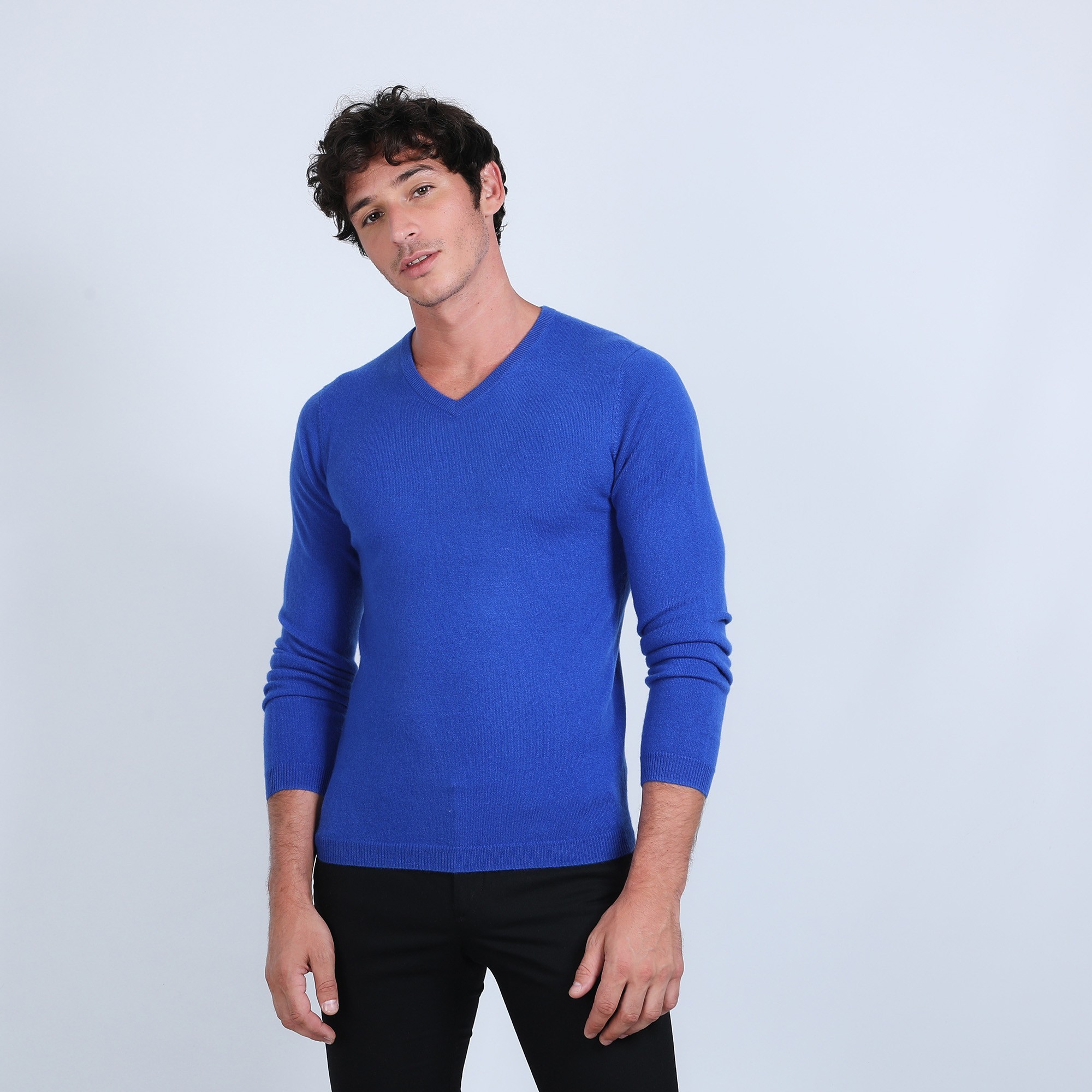 Pull col V en cachemire - Benjamin