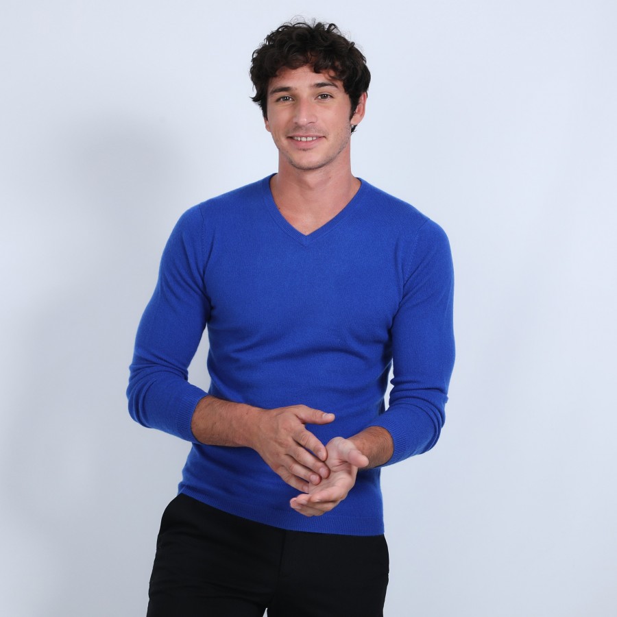 V-neck jumper in cashmere - Evann