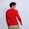 Pull col V en cachemire - Benjamin 6680 ecarlate - 52 rouge