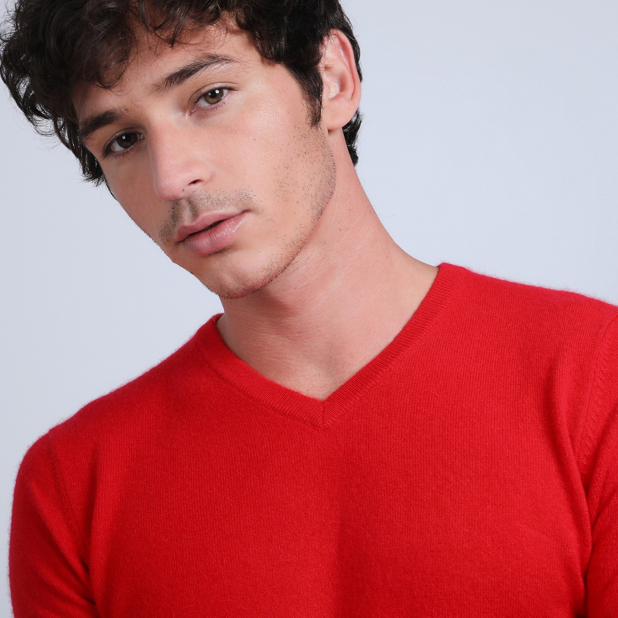 Pull col V en cachemire - Benjamin