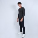 Pull col V en cachemire - Benjamin 6611 gris anthracite - 10 gris foncé