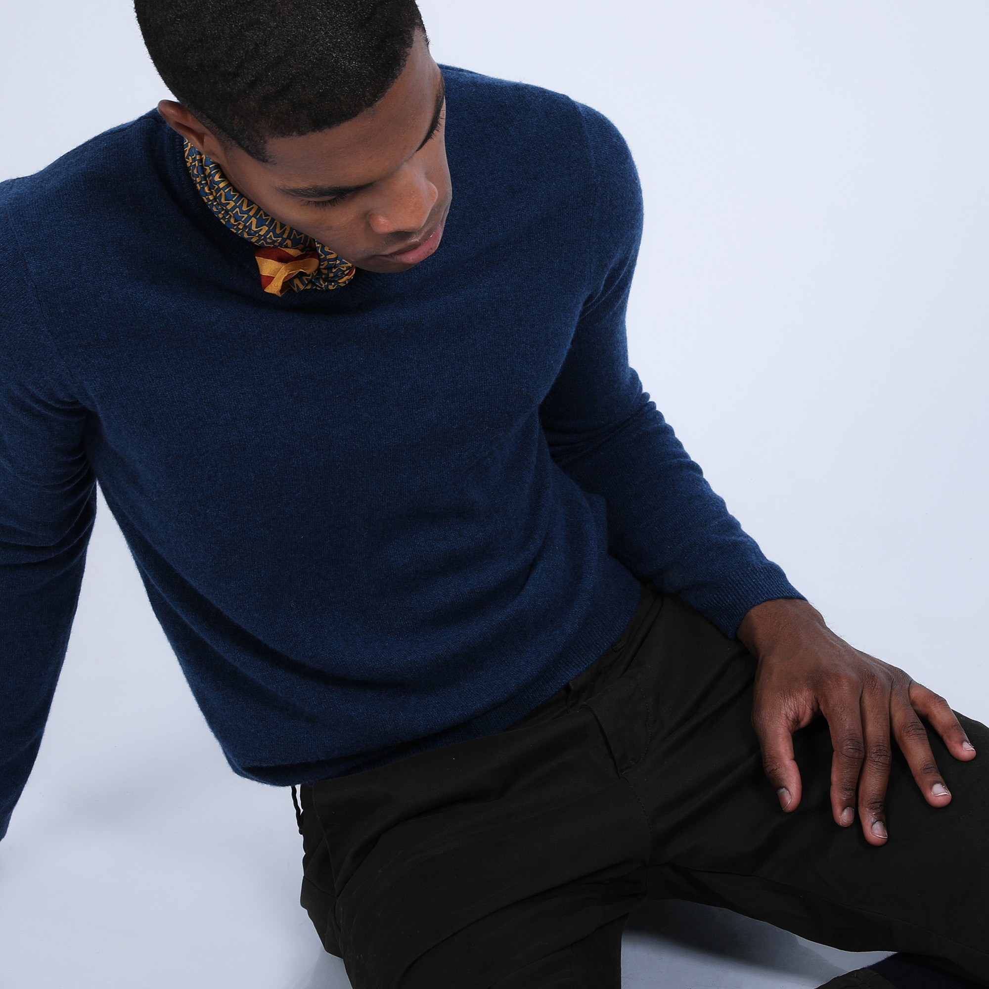 Pull col V en cachemire - Benjamin