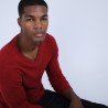 Pull col V en cachemire - Benjamin 6681 rouge - 20 rouge foncé