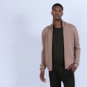 Gilet zippé en cachemire 4 fils - Balthazar 6630 camel - 88 camel