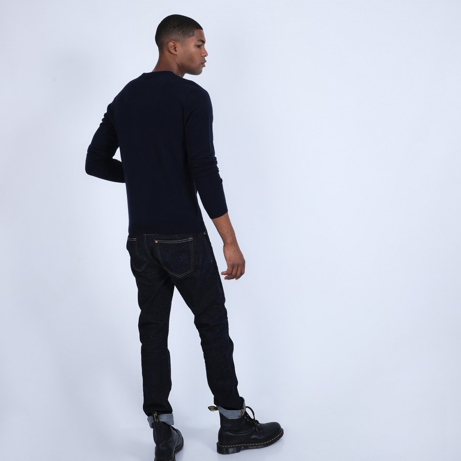 Suéter de cashmere com botões nos ombros - Bonifas