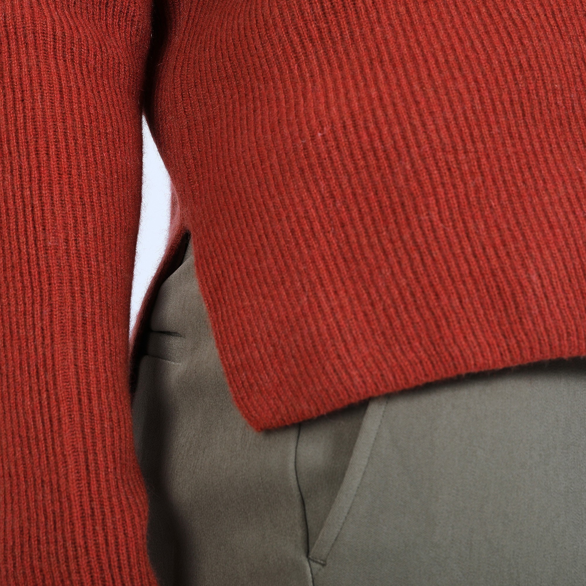 Pull col rond boutons arrière - Becky