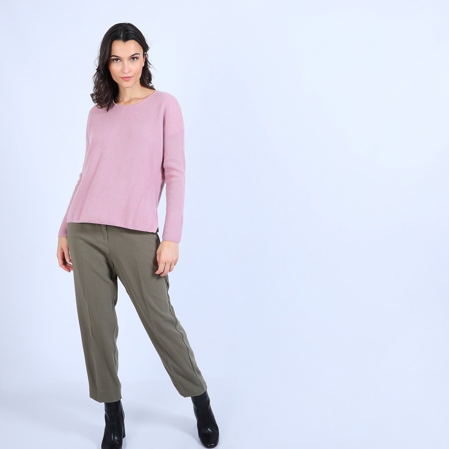 Suéter de cashmere com botões nas costas - Becky