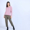 Pull col rond boutons arrière - Becky
