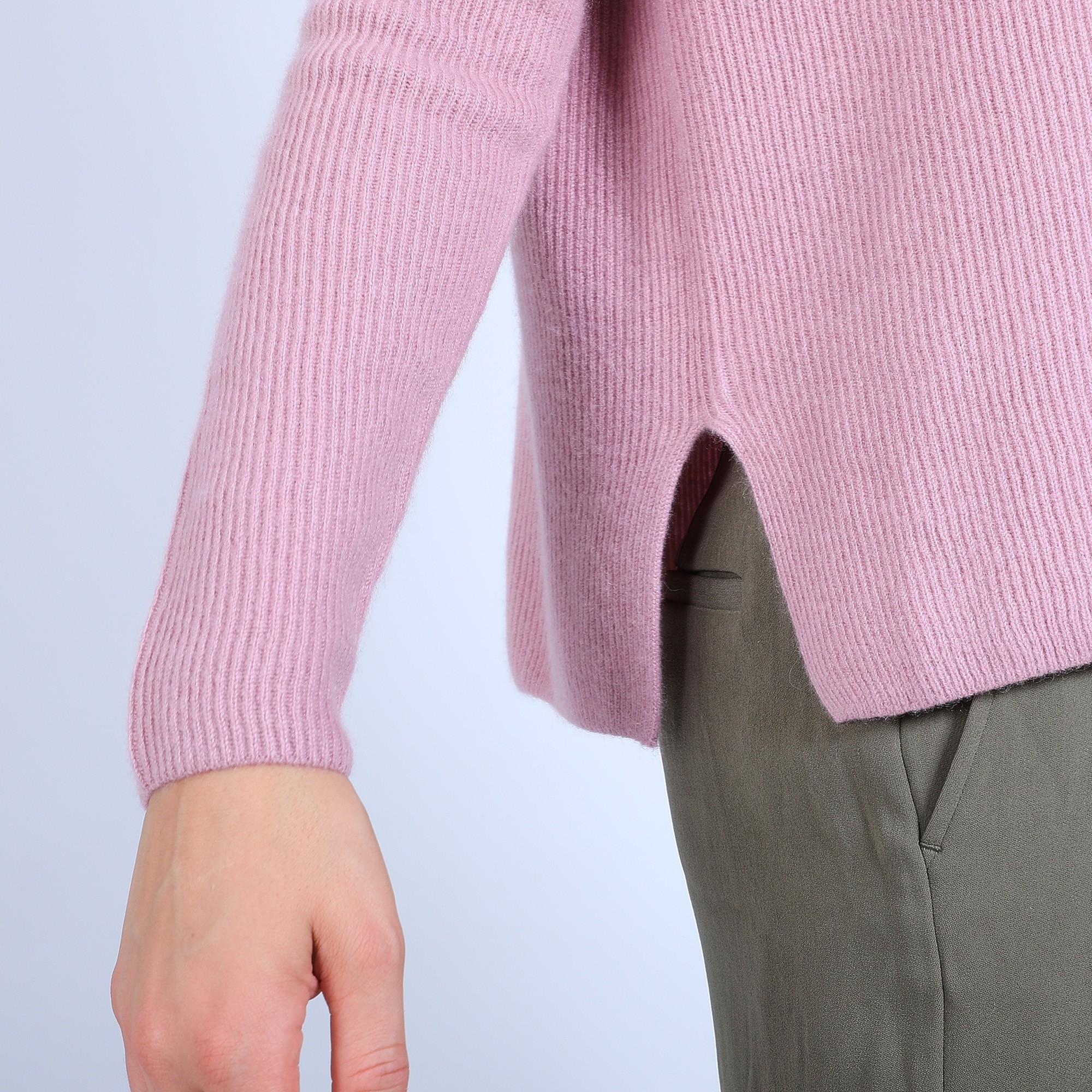 Pull col rond boutons arrière - Becky