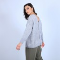 Pull col V avant et arrière en mohair - Simon