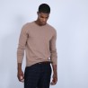 Pull col rond en cachemire - Benoit 6630  - 88 Camel