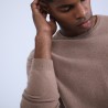 Pull col rond en cachemire - Benoit 6630  - 88 Camel