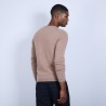 Pull col rond en cachemire - Benoit 6630  - 88 Camel
