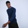 Pull col rond en cachemire - Benoit 6641 crique - 03 Bleu foncé