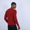 Pull col rond en cachemire - Benoit 6681 rouge - 20 Rouge foncé