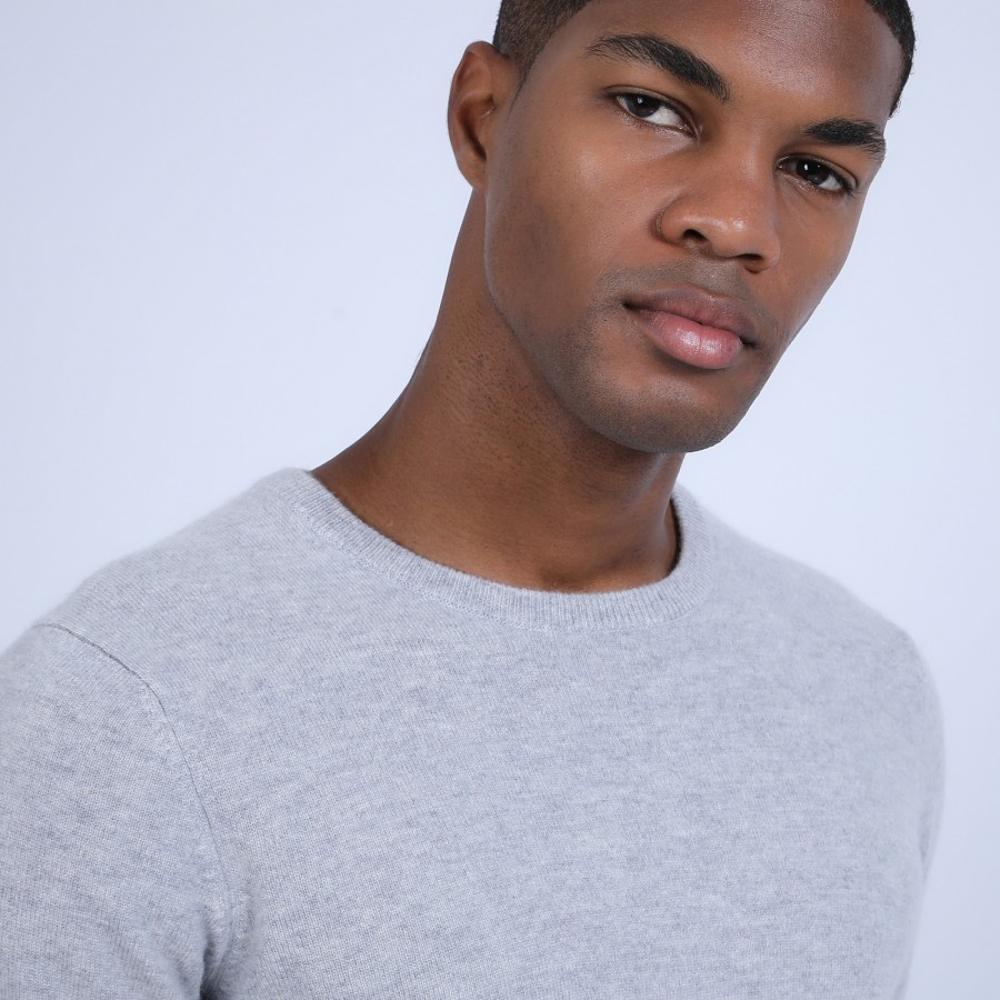 Suéter de cashmere com gola redonda - Evain