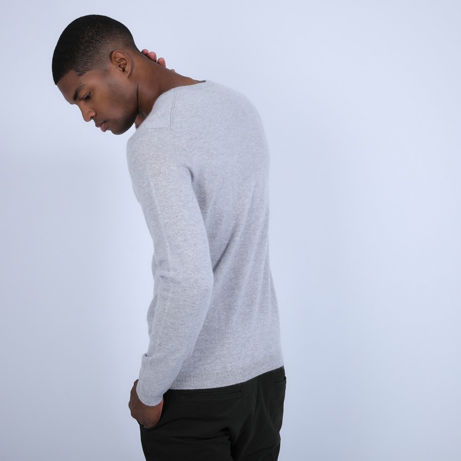 Suéter de cashmere com gola redonda - Evain