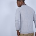 Pull col polo en cachemire - Billy 6612 gris clair - 11 Gris clair