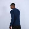 Pull col polo en cachemire - Billy 6641 crique - 03 Bleu foncé