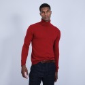 Pull col roulé en cachemire - Bruno 6681 rouge - 20 Rouge foncé