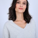 Pull col V en cachemire - Olga