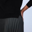 Pull col bateau en cachemire - Bal 6610 noir - 01 Noir