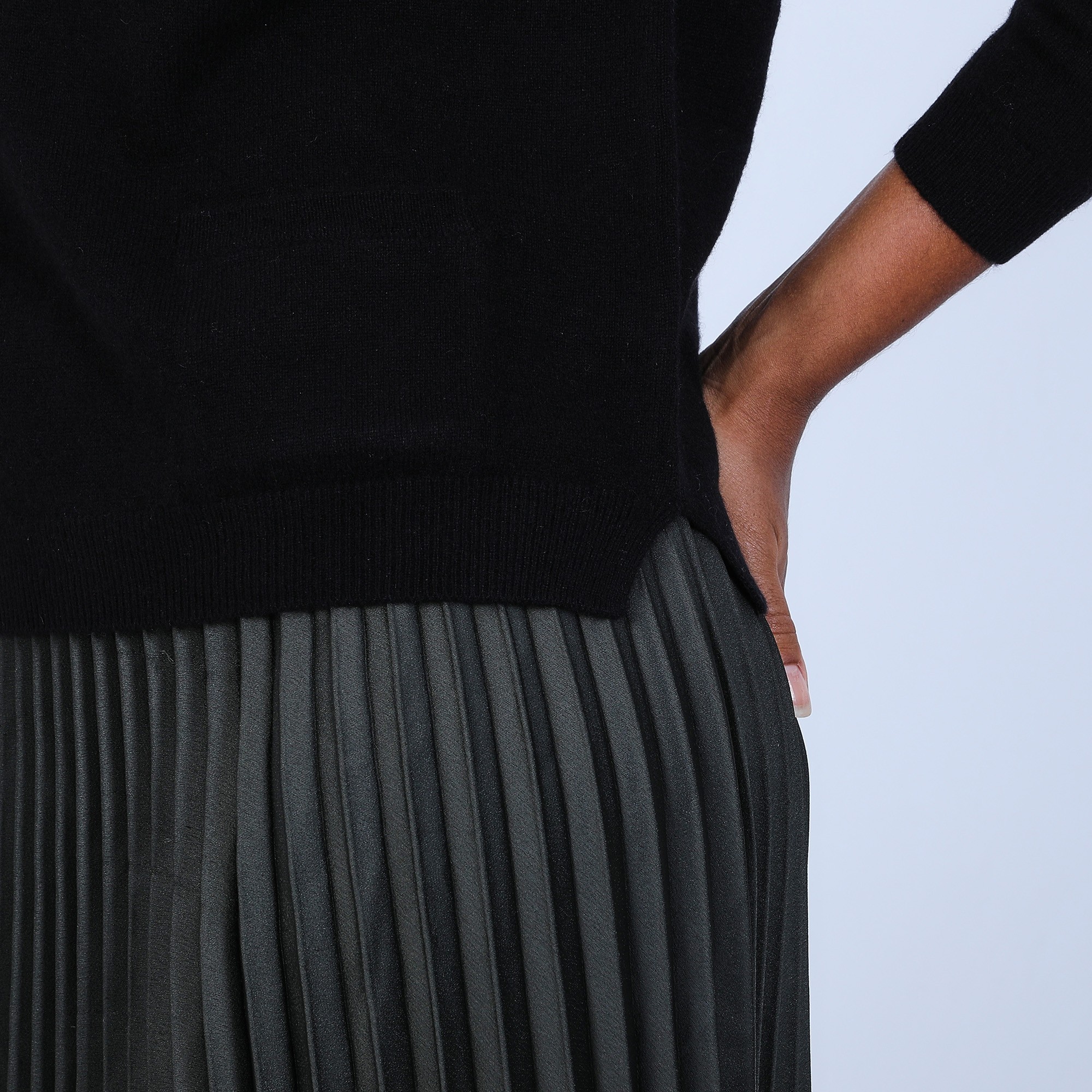 Pull col bateau en cachemire - Bal 6610 noir - 01 Noir