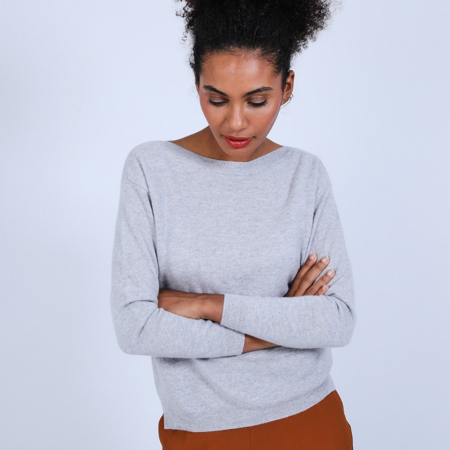 Pull col bateau avec petite poche - Bal