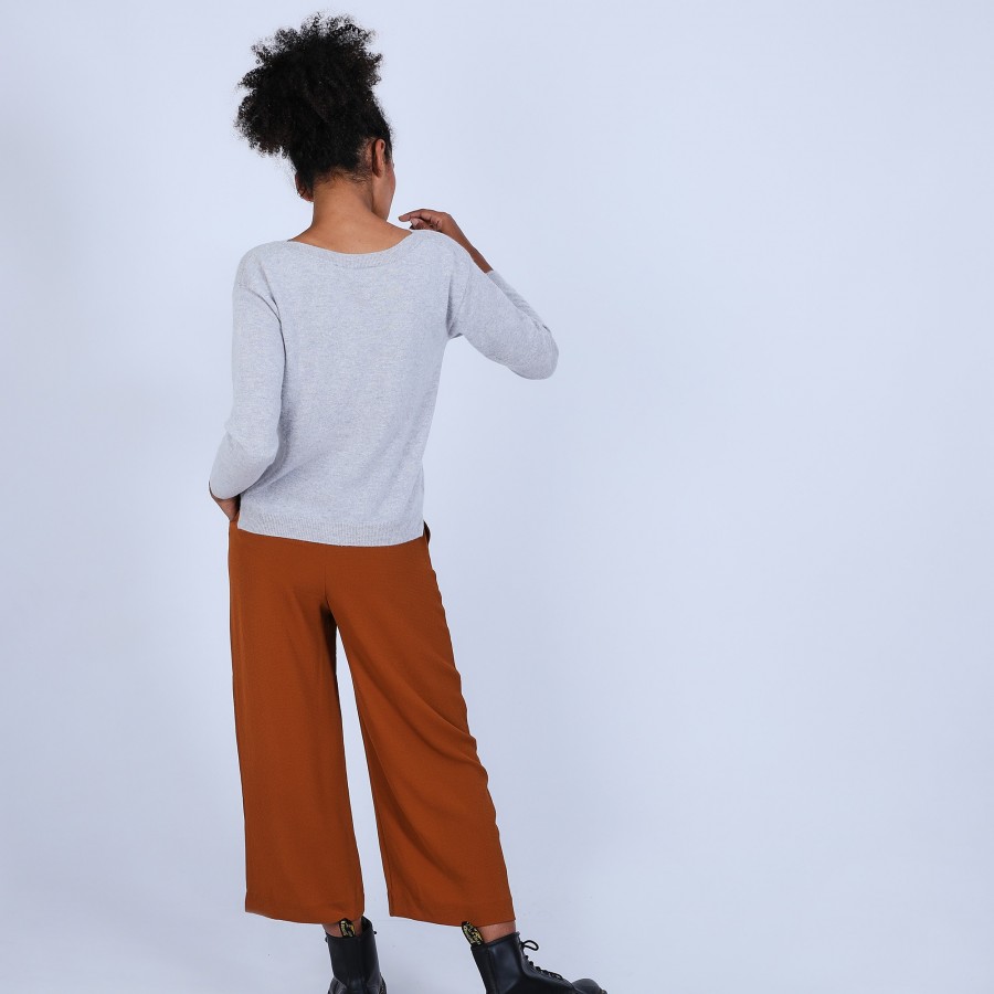 Suéter de cashmere com gola canoa - Bal