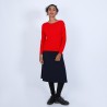 Pull col bateau en cachemire - Bal 6680 ecarlate - 52 Rouge