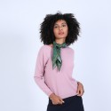 Pull col bateau en cachemire - Bal 6683 buvard - 25 Rose moyen