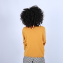 Pull ample avec poche - Balba 6660 cannelle - 89 Moutarde