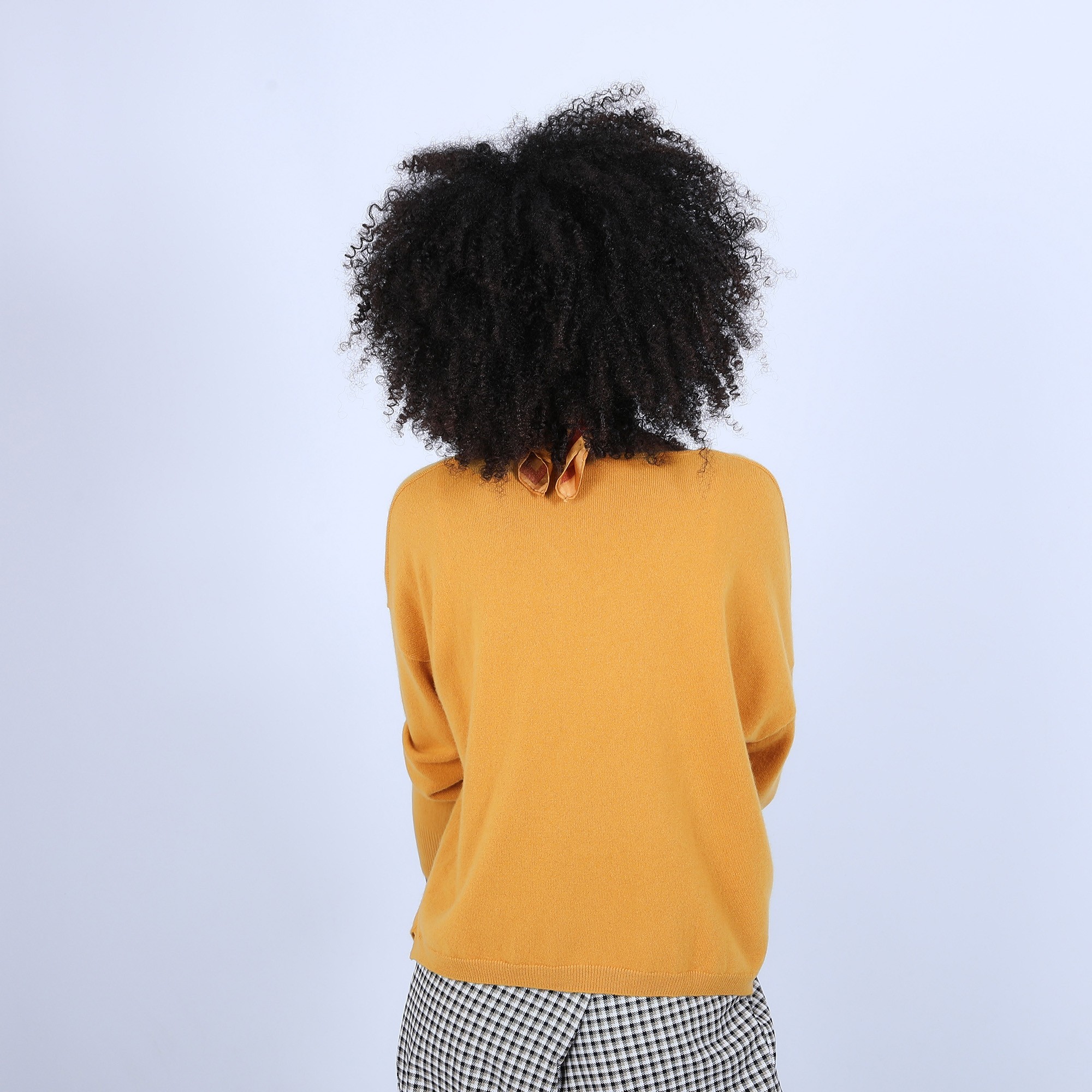 Pull ample avec poche - Balba 6660 cannelle - 89 Moutarde